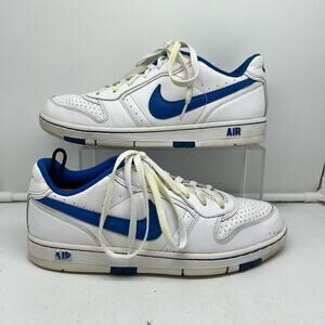NIke Air Shoes Mens 9 Prestige Dunk Low White Blue 313325-144
